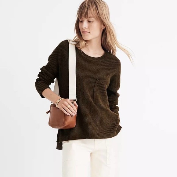 Madewell Sweaters - MADEWELL Thompson Pocket Pullover Sweater XXS